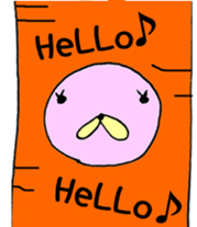 Round Bunny : ENGLISH Ver. sticker #6878833