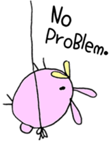 Round Bunny : ENGLISH Ver. sticker #6878834