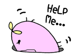 Round Bunny : ENGLISH Ver. sticker #6878835