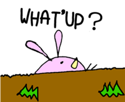 Round Bunny : ENGLISH Ver. sticker #6878838