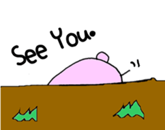 Round Bunny : ENGLISH Ver. sticker #6878839