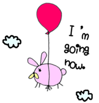 Round Bunny : ENGLISH Ver. sticker #6878840