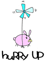 Round Bunny : ENGLISH Ver. sticker #6878843