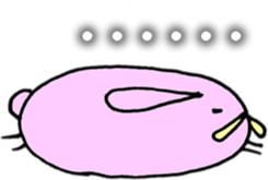 Round Bunny : ENGLISH Ver. sticker #6878849