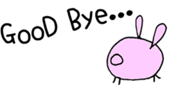 Round Bunny : ENGLISH Ver. sticker #6878851