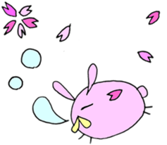 Round Bunny : ENGLISH Ver. sticker #6878852