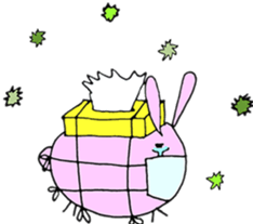 Round Bunny : ENGLISH Ver. sticker #6878853