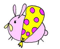 Round Bunny : ENGLISH Ver. sticker #6878854