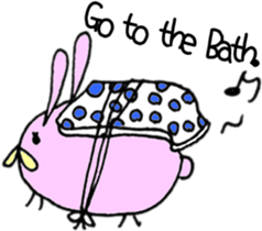 Round Bunny : ENGLISH Ver. sticker #6878855