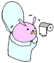 Round Bunny : ENGLISH Ver. sticker #6878856