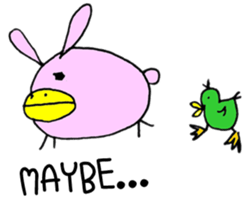 Round Bunny : ENGLISH Ver. sticker #6878857