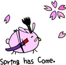 Round Bunny : ENGLISH Ver. sticker #6878860