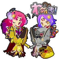 Waguruma Sticker(Famous combi of castle)