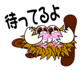 deserted pigeon1 sticker #6880106