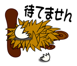 deserted pigeon1 sticker #6880107