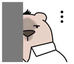 Working Polar bear in Roppongi sticker #6881701