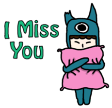 Boy in a monster suit sticker #6881984