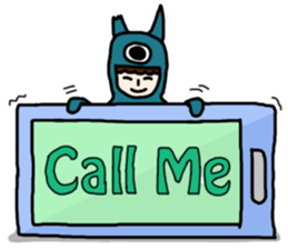 Boy in a monster suit sticker #6882021