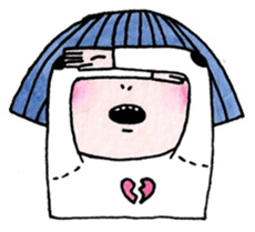 The problem girl sticker #6882027