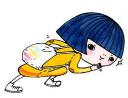 The problem girl sticker #6882052