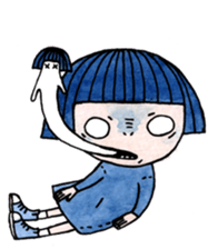 The problem girl sticker #6882055