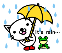 I'm a Cat with an eyebrow. sticker #6882707