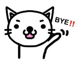 I'm a Cat with an eyebrow. sticker #6882708