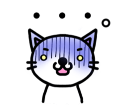 I'm a Cat with an eyebrow. sticker #6882711