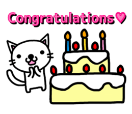 I'm a Cat with an eyebrow. sticker #6882714