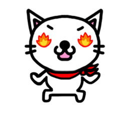 I'm a Cat with an eyebrow. sticker #6882721