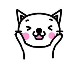 I'm a Cat with an eyebrow. sticker #6882722