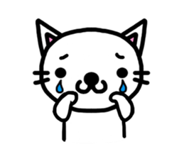 I'm a Cat with an eyebrow. sticker #6882723