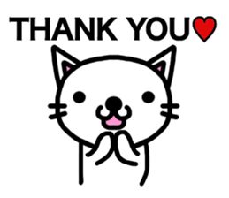 I'm a Cat with an eyebrow. sticker #6882727