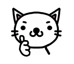 I'm a Cat with an eyebrow. sticker #6882728