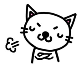 I'm a Cat with an eyebrow. sticker #6882729