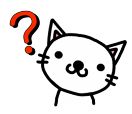 I'm a Cat with an eyebrow. sticker #6882731