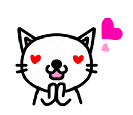 I'm a Cat with an eyebrow. sticker #6882733