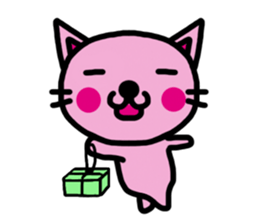 I'm a Cat with an eyebrow. sticker #6882741