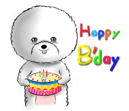 Everything about Bichon Frise "Noobie" sticker #6883442