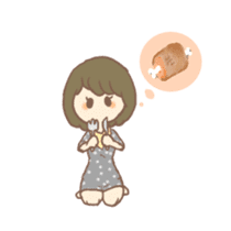 Fuwafuwa girl sticker #6883990