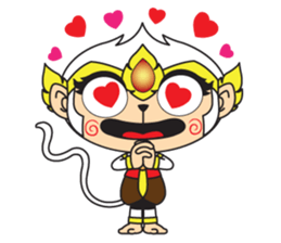 White Monkey God sticker #6884464