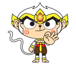 White Monkey God sticker #6884466