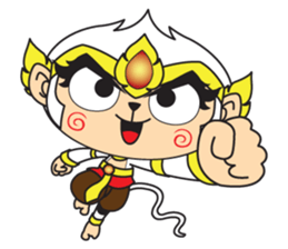 White Monkey God sticker #6884467