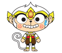 White Monkey God sticker #6884468