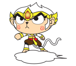 White Monkey God sticker #6884469