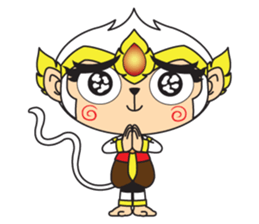 White Monkey God sticker #6884470