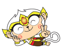 White Monkey God sticker #6884471