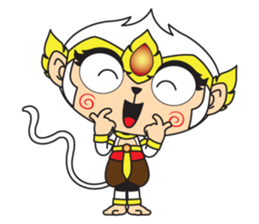 White Monkey God sticker #6884472