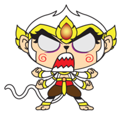 White Monkey God sticker #6884473