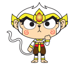 White Monkey God sticker #6884474